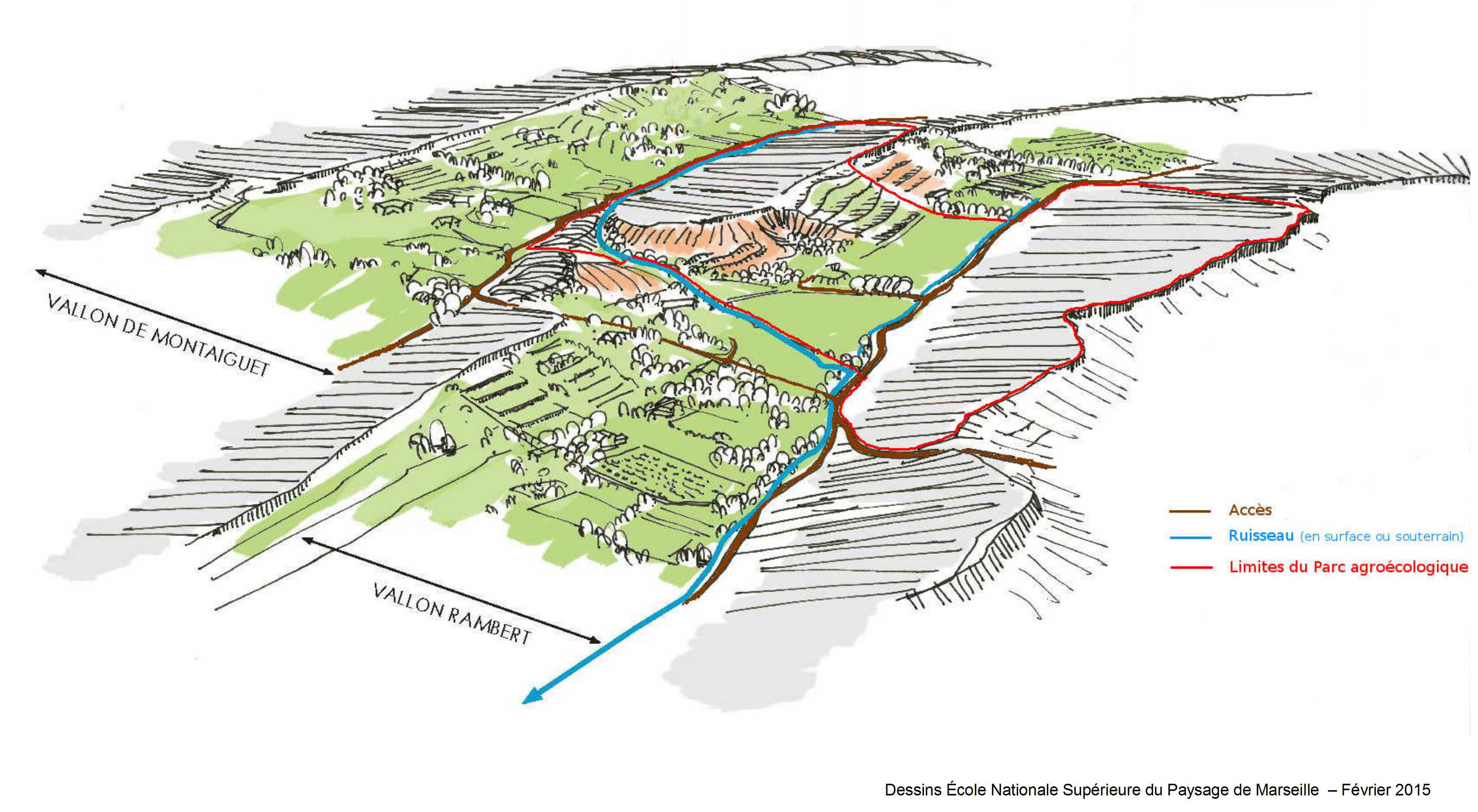 Schéma du Parc Agro écologique de Gardanne